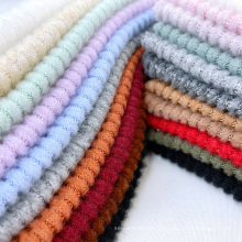 Free sample customized chinese-fabrics material clothes knit morley rib elastic fabric brush for sweaters